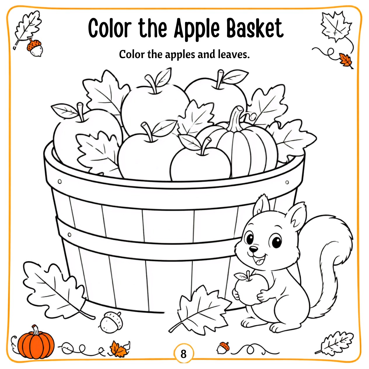 Free printable Thanksgiving activity page 18 — print and color