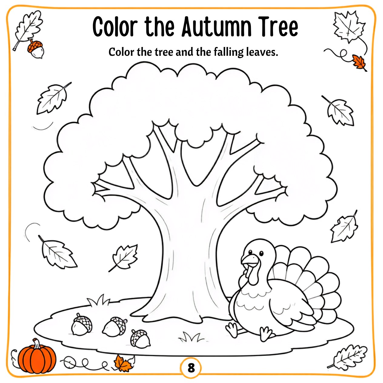 Free printable Thanksgiving activity page 19 — print and color