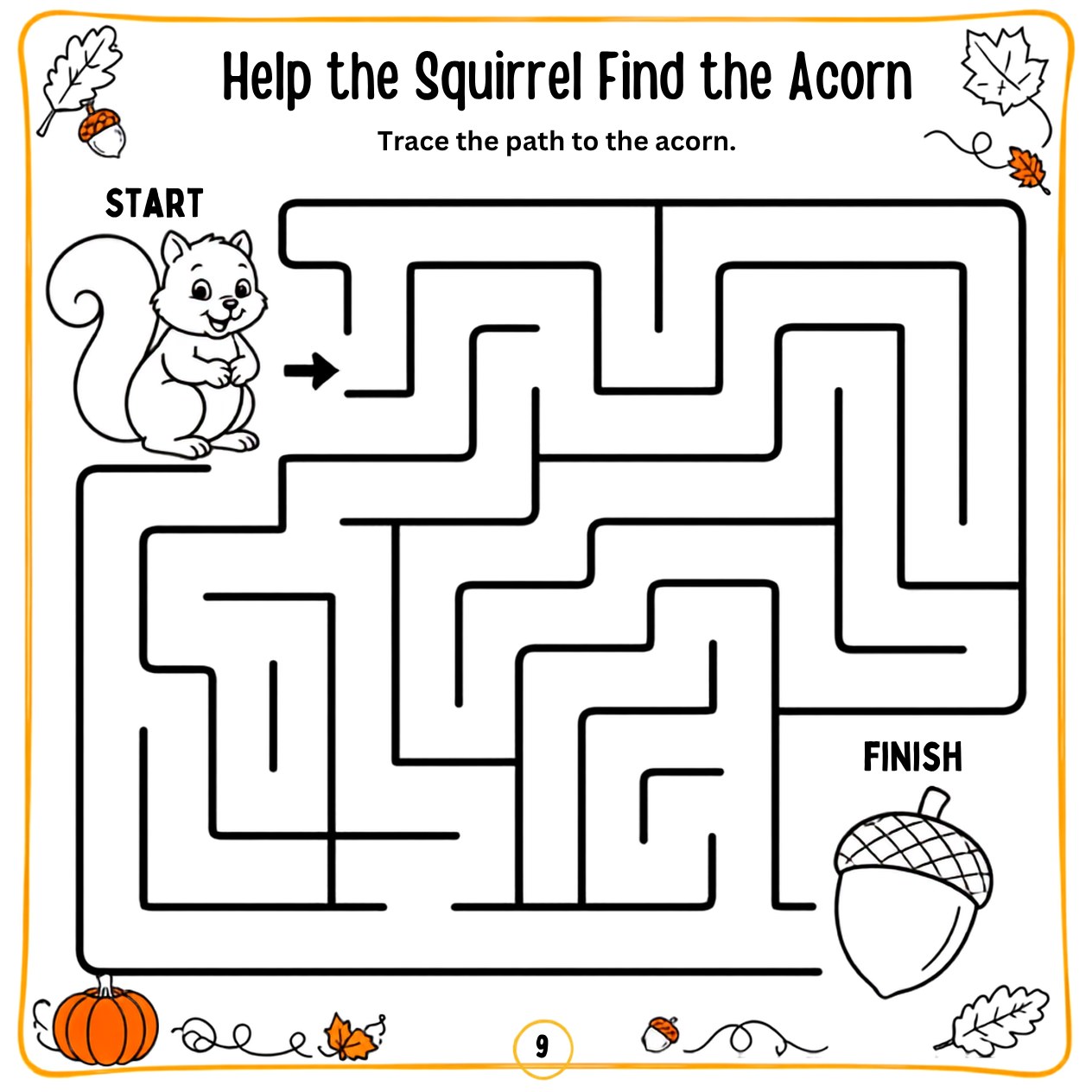 Free printable Thanksgiving activity page 25 — print and color