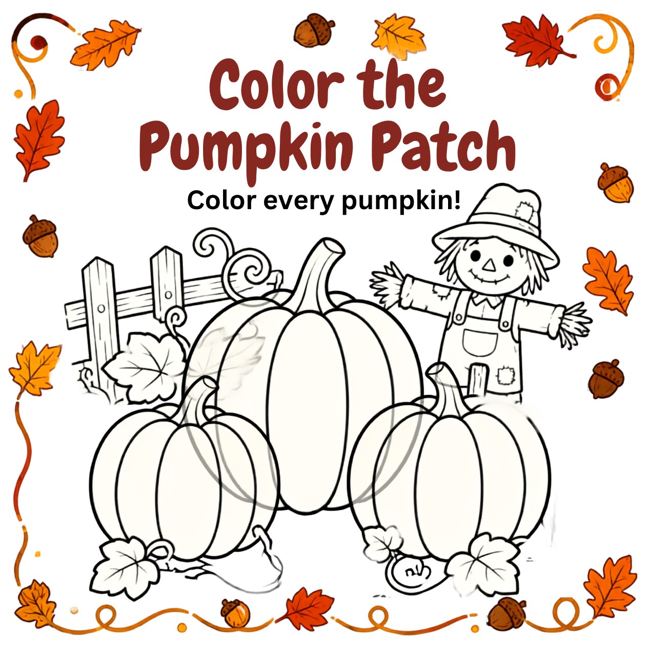 Free printable Thanksgiving activity page 11 — print and color