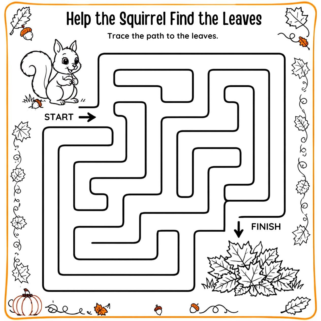 Free printable Thanksgiving activity page 49 — print and color