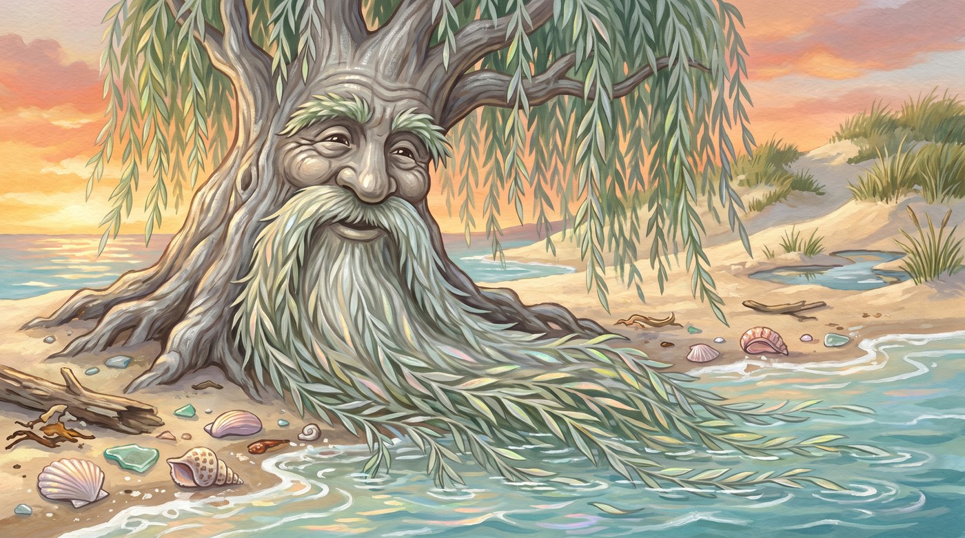 Salix, The weeping willow · sub-line lead, from the Timblemoon books