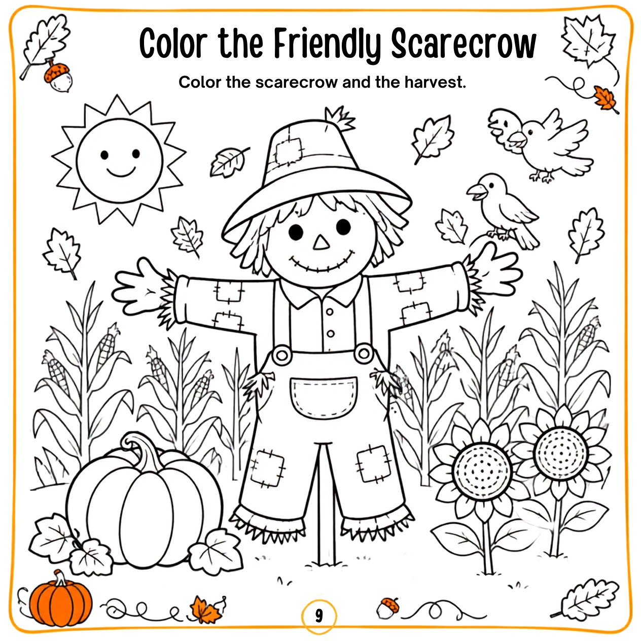 Free printable Thanksgiving activity page 24 — print and color