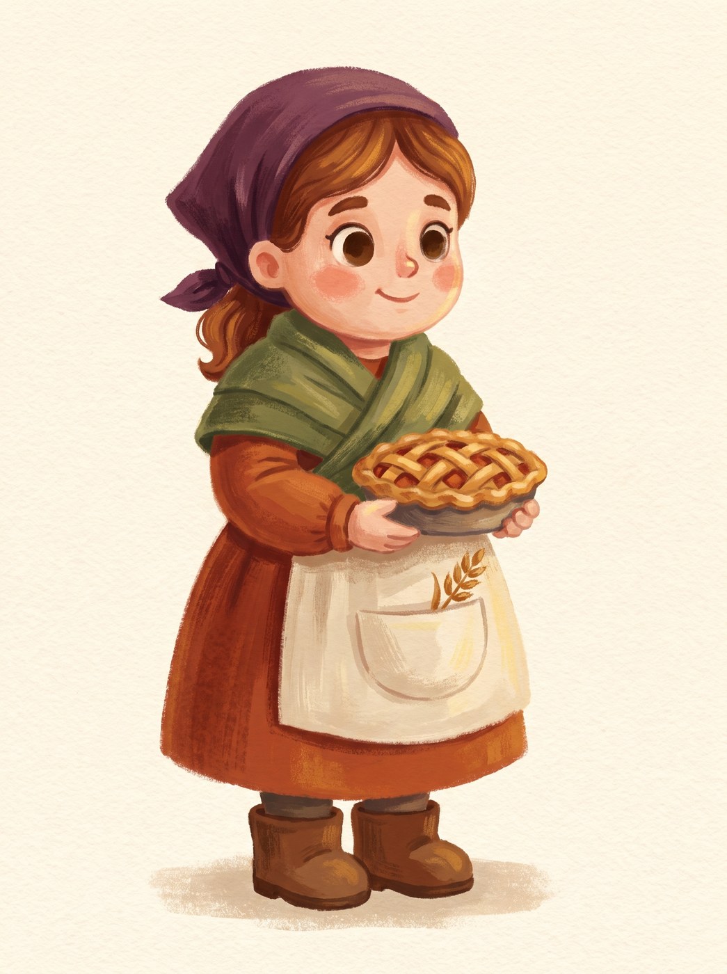 Plum, Harvest-table girl, from the Timblemoon books