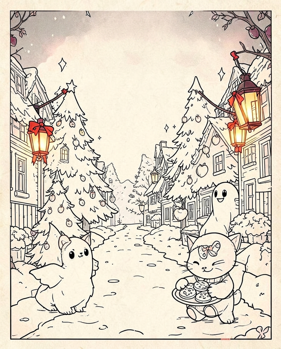 Cover of Timblemoon Coloring Book: Christmas Classics