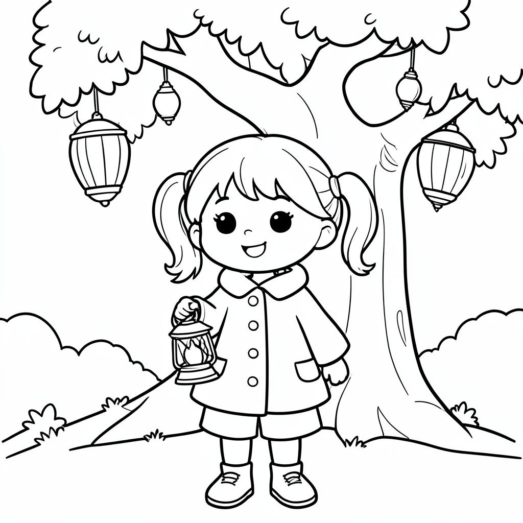Printable coloring page of Hazel, Light-bearer of the Big Oak of Timblemoon
